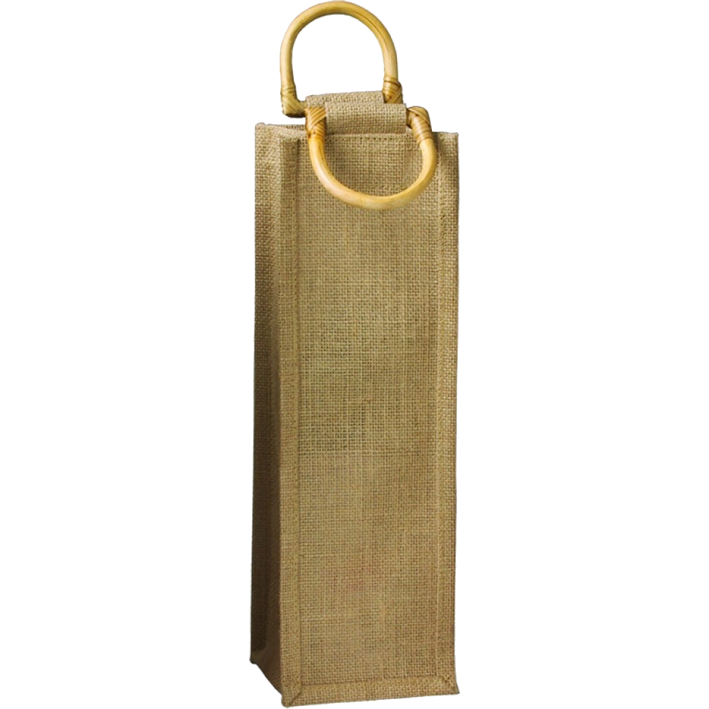 Jute Tote 1 bottle